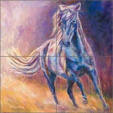 Ceramic Tile Mural Backsplash Williams Equine Horse Art DWA001