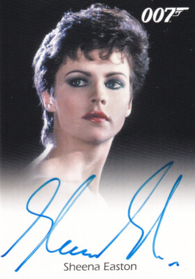 James Bond Female Full Bleed Autograph Card Sheena Easton as Title Song Singer