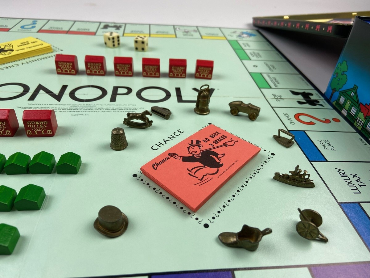 MONOPOLY Game 1935 Commemorative Edition 50 years Tin Metal Case