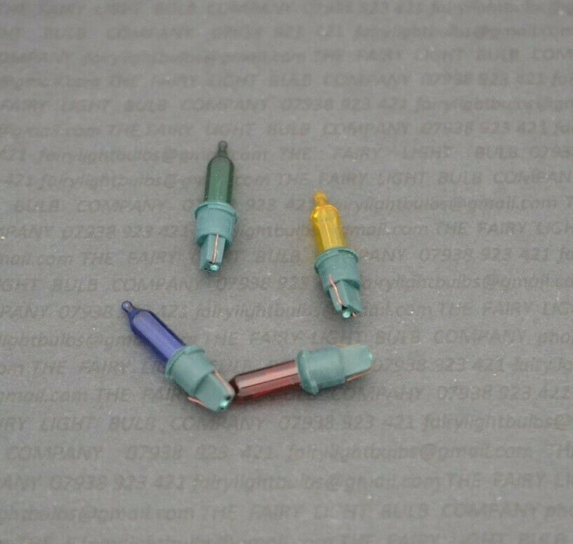 B&Q 05019564 1 x Pack 5 MultiColoured Spare Christmas Light Bulbs 2.5v