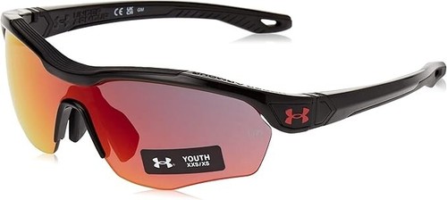 UNDER ARMOUR 70 $ Sport-Sonnenbrille Playmaker YARD JR. schwarz-rot Infrarot Muli - Bild 2 von 6