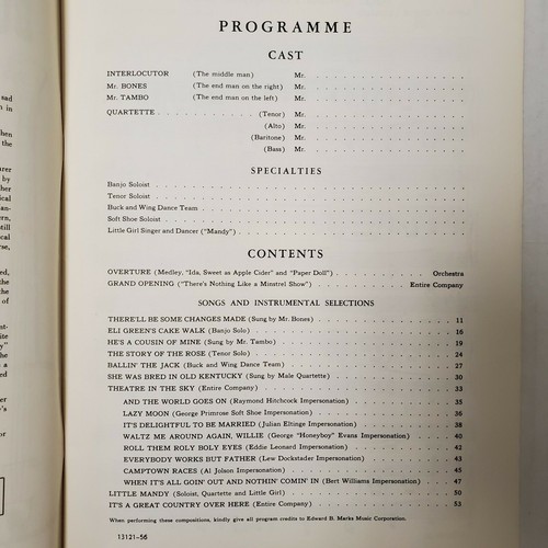 Vintage 1949 Ein neues Minnesänger-Folio von Fred Hillebrand vollständige Show mit Dialogmusik - Bild 4 von 5