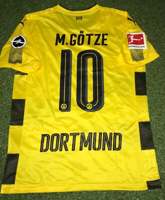 Mario Götze Match Prepared Matchworn Trikot Bundesliga BVB Dortmund 2016/17 Home