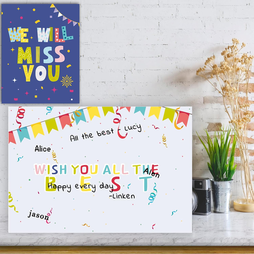 We Will Miss You Card,Farewell Party Decorations, Jumbo Farewell Card