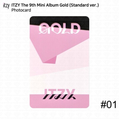 ITZY 9th Mini Album GOLD Standard ver Official Photocard Postcard