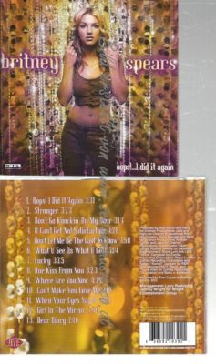 CD--BRITNEY SPEARS--    OOPS!...I DID IT AGAIN |