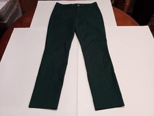 Tommy Hilfiger Womens Green Stretch Skinny Mid Rise Straight Leg Pants Sz 4