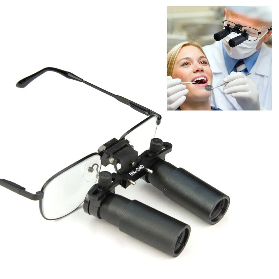 Lupa dental binocular Kepler lupa ortopédica neurocirugía 5X 6X Foto 2 de 4