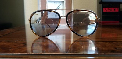RARE FENDI Aviator Sunglasses Havana Gold Brown Women