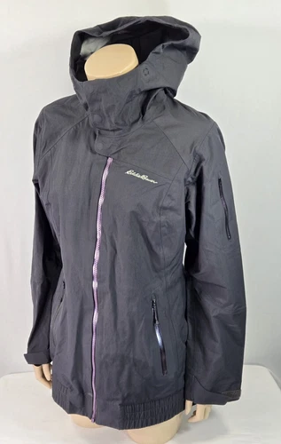 Eddie Bauer First Ascent Hard Shell Lightweight Jacket, Gray, Sz S, EUC, Recco 