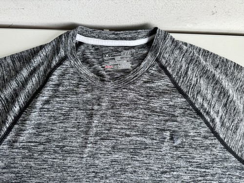UNDER ARMOUR Heat Gear Loose Training Herren Grau Kurzarm Oberteil Größe Small SM - Bild 12 von 15