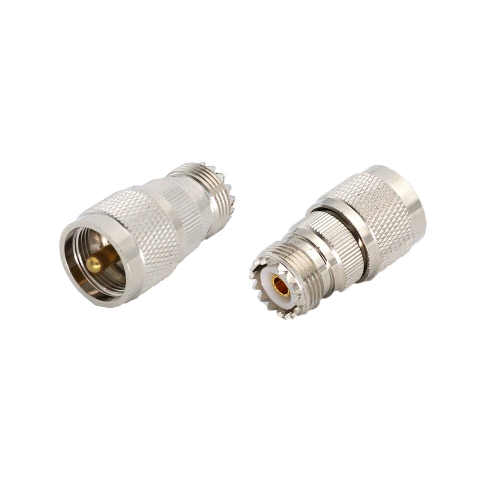 2 piezas adaptador coaxial RF UHF macho a hembra 259JK M macho a hembra RF UHF JK nuevo