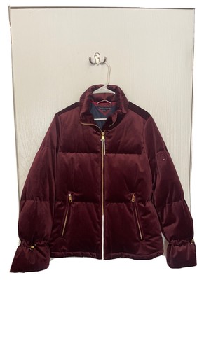 Tommy Hilfiger Velvet Puffer Coat 