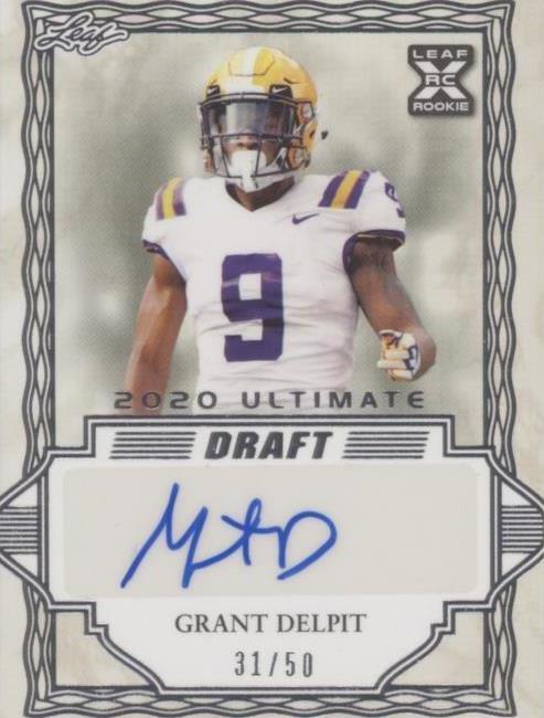 2020 Leaf Ultimate Draft Grant Delpit #BA-GD1 - 1 of 2