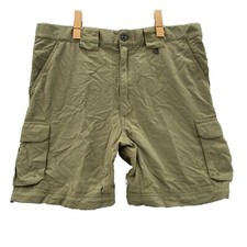 Boys Scout Of America Men Cargo Shorts Small Green Utility Shorts Uniforms Nylon