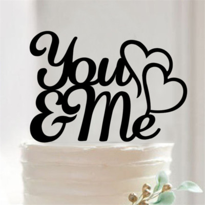 Cake Topper Acrylic You & Me