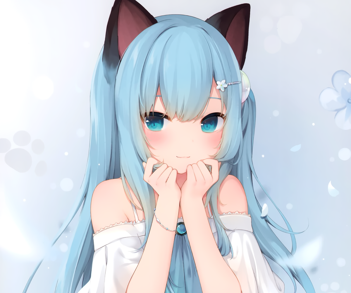 Anime girls cat girl nekoha shizuku artwork amashiro Playmat Game