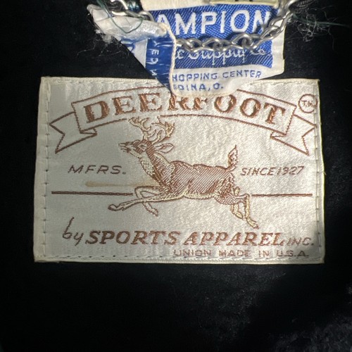 Vintage 80s Deerfoot Champion Medina High School Green Coaches Jacket Size Medium - Bild 12 von 14