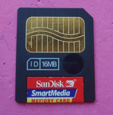 SANDISK SMART MEDIA ID 16 MB FLASH MEMORY CARD TESTED WORKS JAPAN K4.5