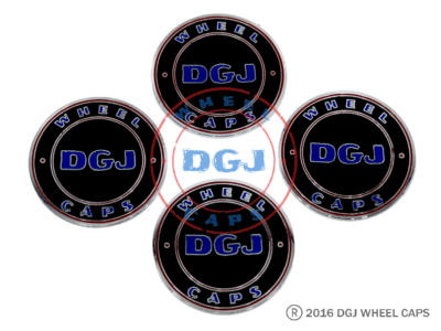 DGJ 13x7 Rev 100 Spoke All Black w/ Chrome Nip+Hub Lowrider Wire
