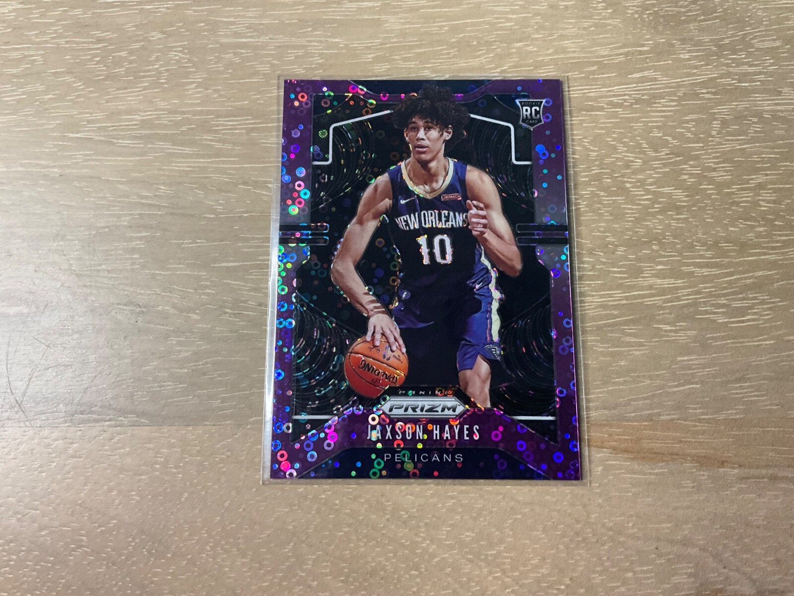 2019-20 Panini Prizm Basketball Fast Break Jaxson Hayes Purple Prizm Rookie /75
