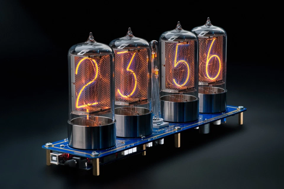 R|Z568 Arduino Shield EXTRA LARGE 4 TUBES Nixie Clock [4 TUBES OPTIONAL] - Image 2 of 4