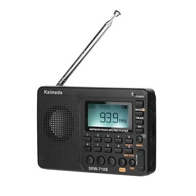 Shortwave FM//AM//SW radio Stereo Receiver mp3 player Recorder