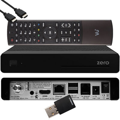  VU+ Zero HW Version 2, DVB-S2 Full-HD Sat Tuner E2 Linux Receiver + 300 WiFi  