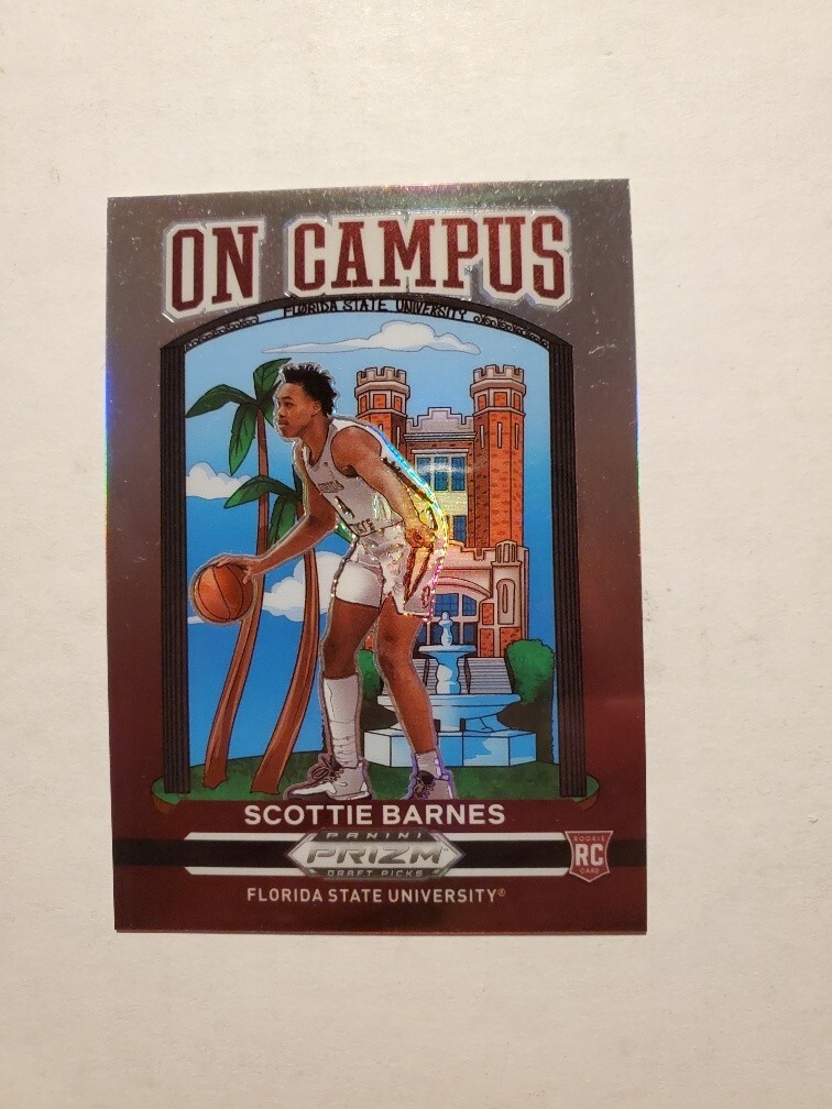 SCOTTIE BARNES 2021 Panini Prizm Draft Picks On Campus Insert Rookie #5 Raptors