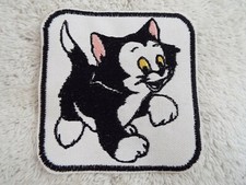 Black White CAT 4" Embroidery Iron-on Patch E17 