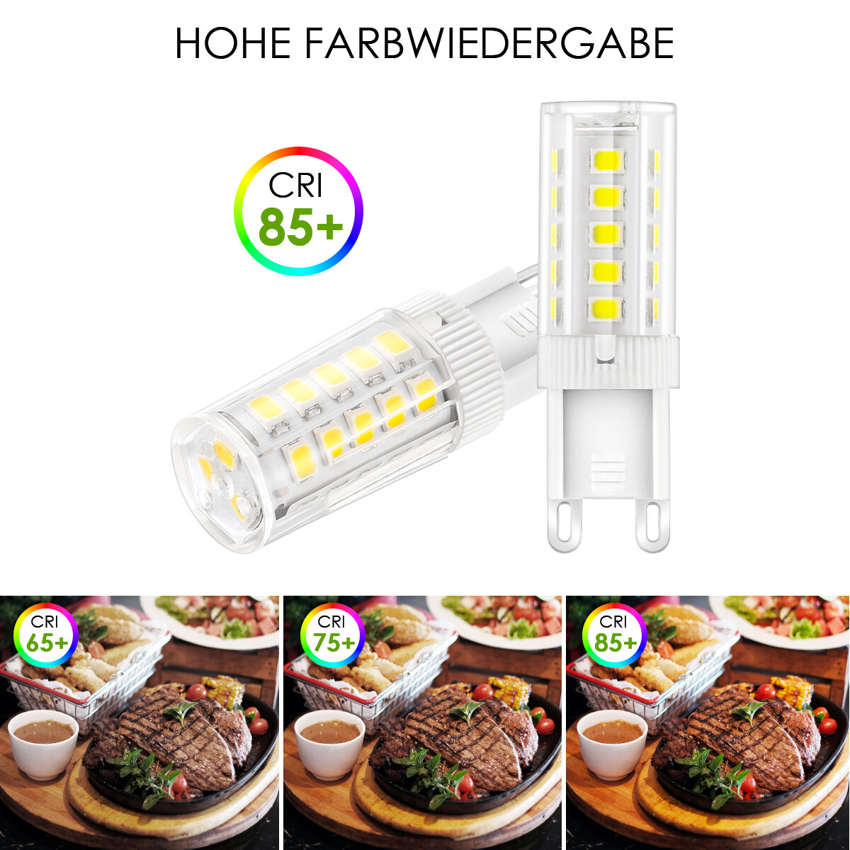 G9 LED Light Bulbs Warm/Cool White 5W 230V replace Halogen Lamps