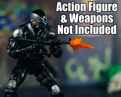 Orange Muzzle Flash/Gun Blast (2 Pack) EFFECT ONLY Marvel Legends, 1/12