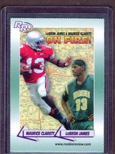 2002 LEBRON JAMES MAURICE CLARETT ROOKIE RC HOT