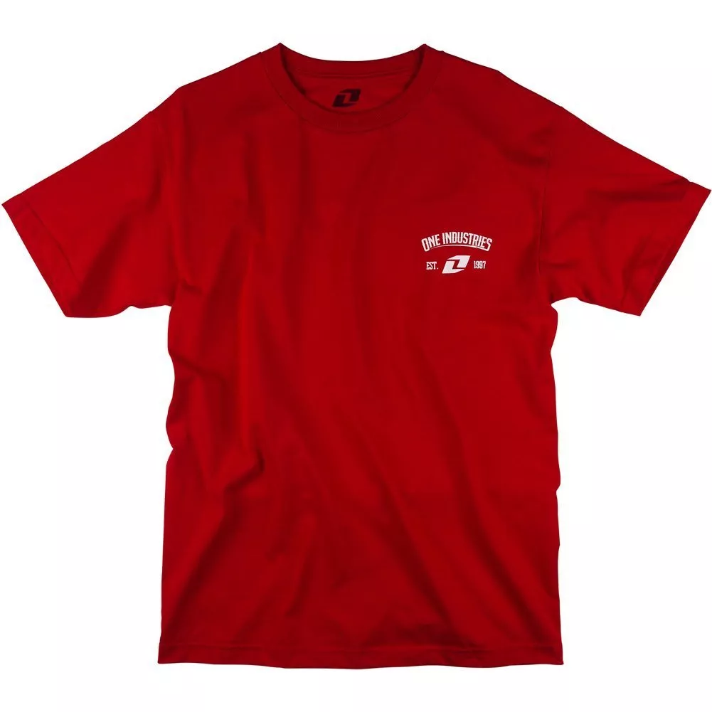One Industries Regulate MX ATV BMX casual wear Mens red Medium M tee shirt One Industries Regulate MX ATV BMX casual wear Mens red Medium M tee shirt