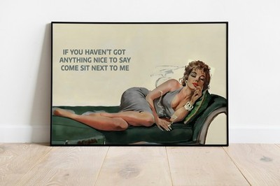Vintage Modern Art Poster Unframed.  Exhibition Style, Minimalist Wall Art