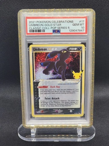 2021 Pokemon Celebrations Classic Coll #17 Umbreon Gold Star PSA 10 GEM MINT