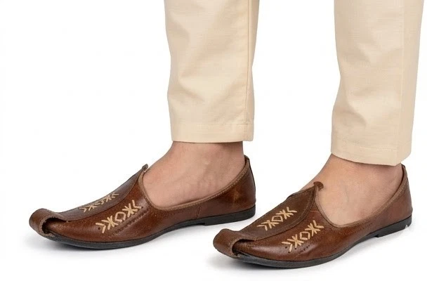 Men Shoes Aladdin Khussa Espadrille Leather Traditional Handmade Mojaries US 7