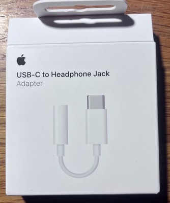 Apple USB-C zu Kopfhörer­-Adapter 3,5mm Klinkenbuchse, weiß, USB-C to Headphone
