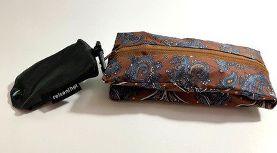 NEW Zipper Pouch Tote Bag 18x12x4'' Fits into 2''x4'' Reisenthel clip pouch !