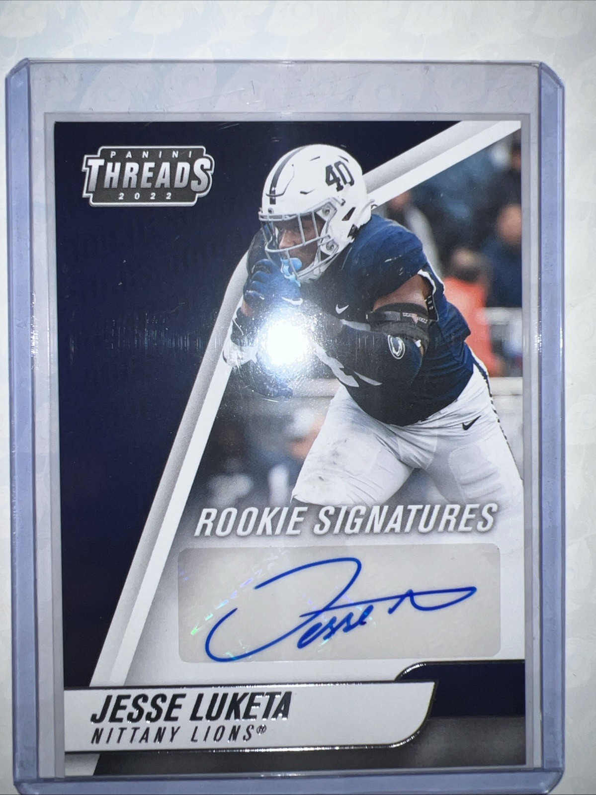 Jesse Luketa Panini Chronicles Draft Picks Threads Rookie Signatures #JEL Base