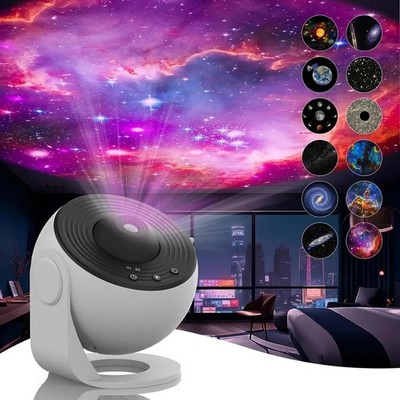 New LED Galaxy Projector Starry Night Light Moon Star Sky Nebula Projection Lamp