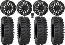 System 3 SB-6 15" Wheels Black (5+2) 32" XT400 Tires Kawasaki Teryx Mule