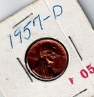 1957-D Lincoln Wheat Cent - BU