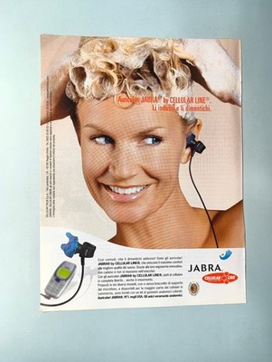 JABRA CELLULAR LINE MILAN CLIPPING ADVERTISING ADVERT ADVERTISING HEADPHONES