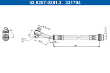 Bremsschlauch Hinterachse für FORD USA MUSTANG MACH-E
