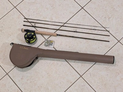 LL Bean Quest 9' 7wt. 4 Piece Fly Rod W/ Quest 3 Reel & Case PLEASE READ