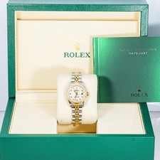 Rolex 79173 Lady-Datejust 26 mm Jubilee Ivory Dial Jubilee Bracelet Box 2002