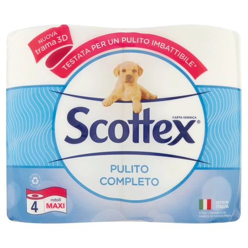 Scottex Pulito Completo Carta Igienica 4 pz - Foto 1 di 11