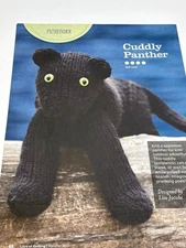 Cuddly Panther Knitting Pattern 21in Long Magazine Pages