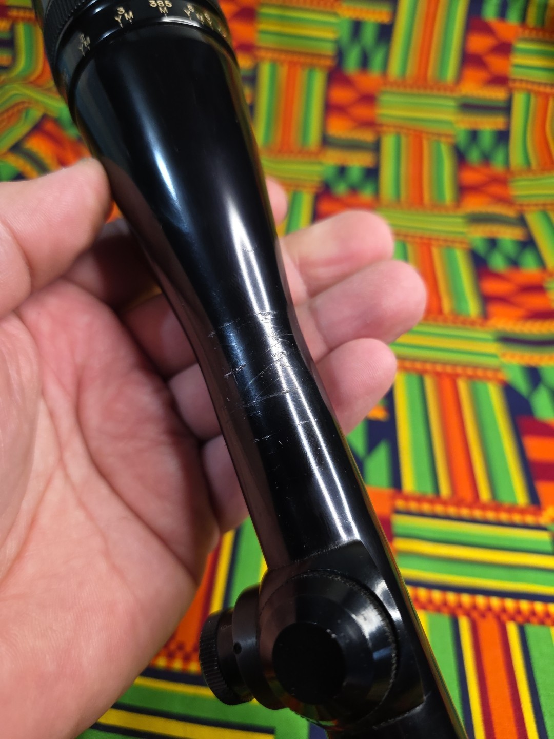 VINTAGE REDFIELD 6-18X ACCU-RANGE 600 GLOSS RIFLE SCOPE WITH AO TARGET RETICLE 